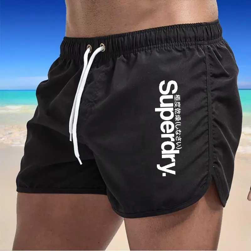 Летние мужские повседневные пляжные брюки 2024, модные разноцветные шорты в гавайском стиле с принтом для повседневного ношения