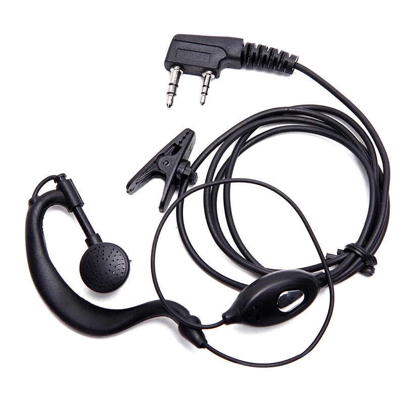 Walkie Talkie Headset Oortelefoon K-Plug Bedrade Tweeweg Ham Radio Oorstuk Voor BF-888S Uv5r Walkie Talkie 992 Oorkleding