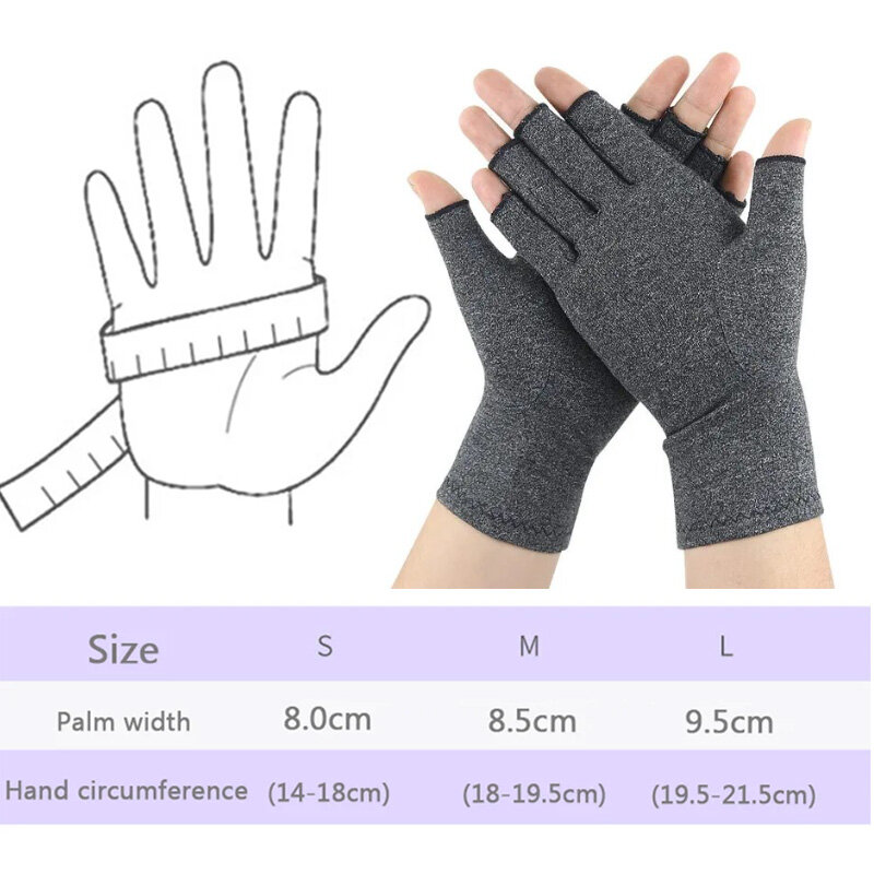Sarung tangan kompresi artritis pergelangan tangan, sarung tangan terapi sendi pereda nyeri, sarung tangan kompresi