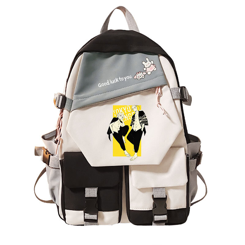حقيبة سفر خارجية للأطفال من طوكيو ريفينجرز ، حقيبة ظهر مطبوعة برسوم كرتونية ، حقيبة مدرسية غير رسمية للطلاب في سن المراهقة