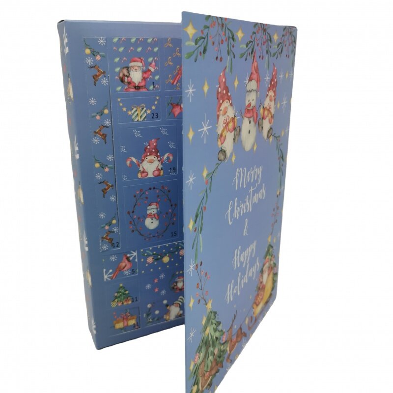 Customized productLow Price Custom Gift Paper Packaging Advent Calendar Box  with Custom Logo Printed