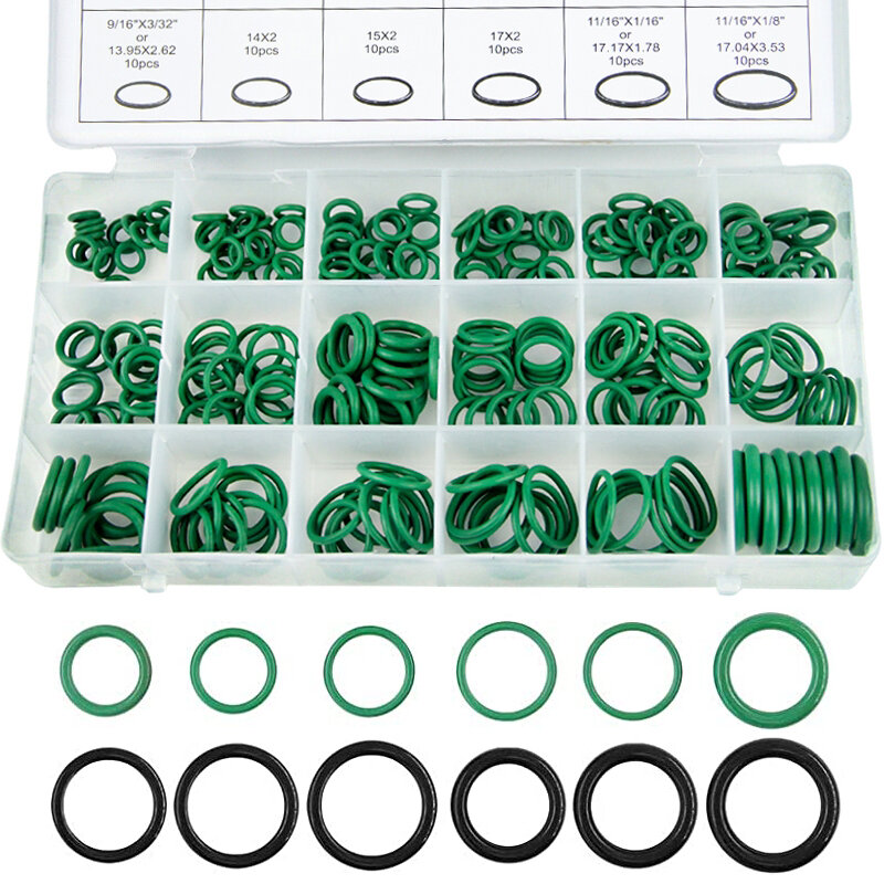 Kit de sortimento de O-Ring, borracha nitrílica, anéis de alta pressão, kit de vedação NBR para encanamento, reparação automotiva e torneira