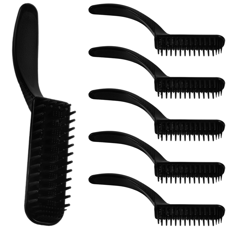 6pcs Hairbrush Hair Coloring Dyeing Highlight Brush Mixing Brush Comb Tint Brush for Home Salon
