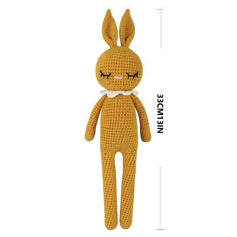33cm Crocheted 토끼 박제 동물 파티 선물 장난감 사무실 베개를 던져