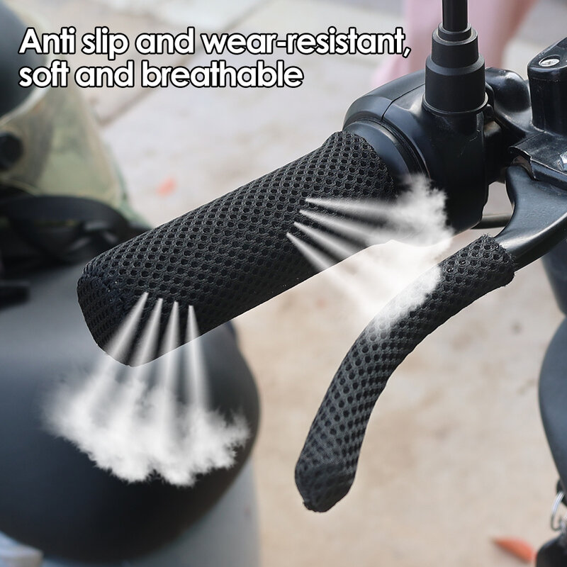 Универсальные летние мотоциклетные Чехлы для руля из ледяного шелка Нескользящие Чехлы для Руля Мотоцикла аксессуары для руля тормоза
