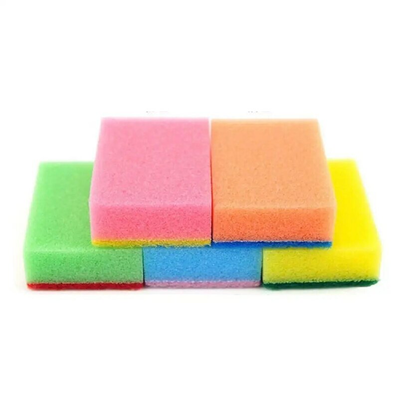1PCS 2 Colors Random Sponge Sponge Cloth Dish washing Sponge Wipe Kitchen Cleaning Nano Cotton Wash Pot Brush Kitchen Tools