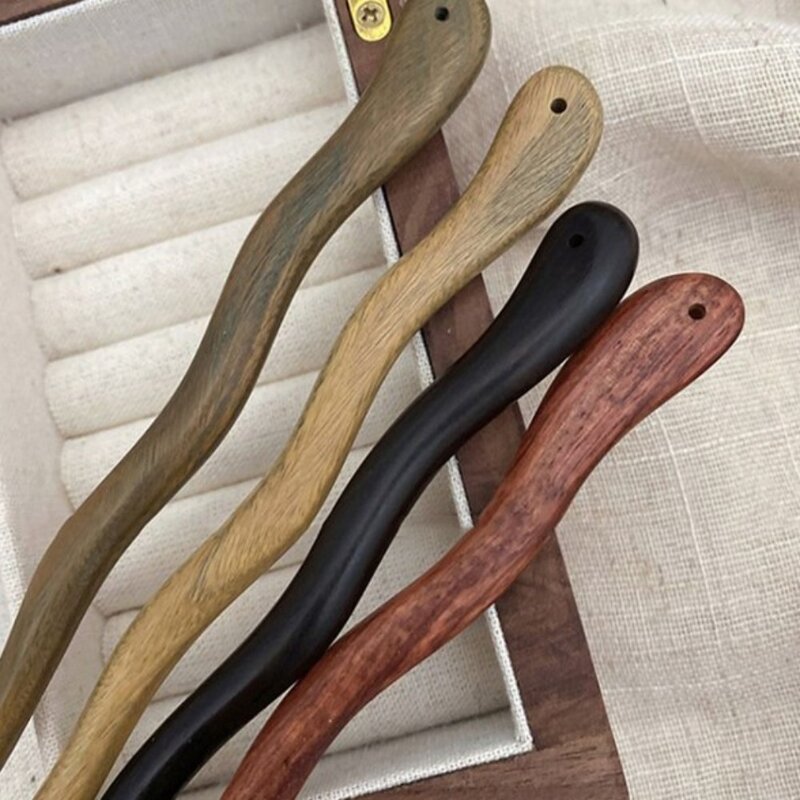 Drewniane drewniane patyczki do włosów praktyczne ręcznie robione dekoracje w stylu chińskim spinka do włosów spinka do włosów chiński styl leniwy spinka do włosów