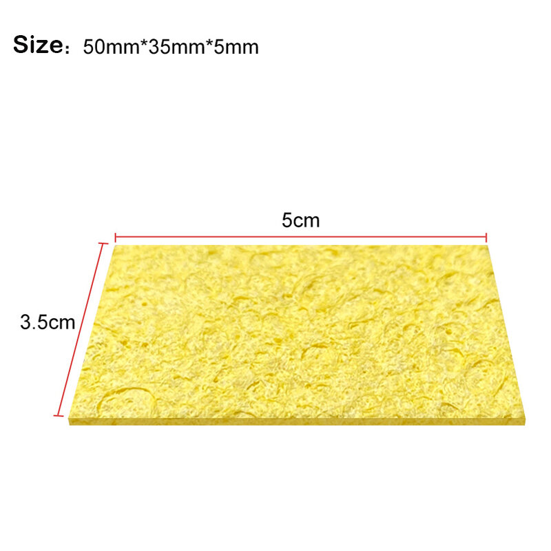 5/10 buah spons pembersih kuning pembersih untuk alat las listrik besi solder