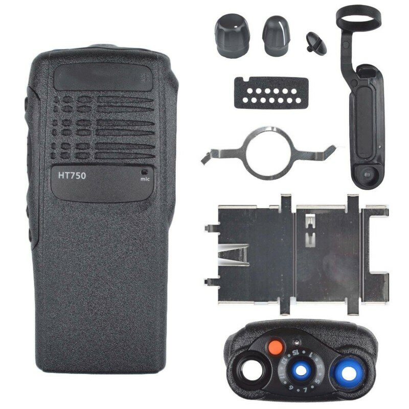Multi-color Walkie Talkie Reparatie Vervanging Front Behuizing Case Cover Kit Voor GP328 GP340 HT750 PRO5150 Twee Manier Radio