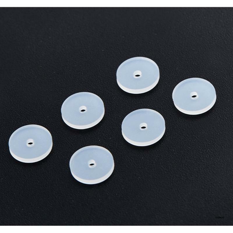 100pcs Silicone Earring Backs Earring Stoppers Practical Disc Pads for Jewelry
