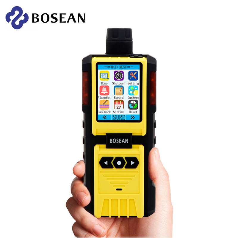 Portable 4 in 1 Gas Monitor Handheld Gas Analyzer Detector Gas Tester EX Oxygen Hydrothion Carbon Monoxide Combustible With Pump