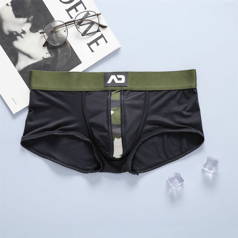 New men's boxer panties, milk shredded low-rise stretch three-dimensional bags, comfortable boxers, addicted
