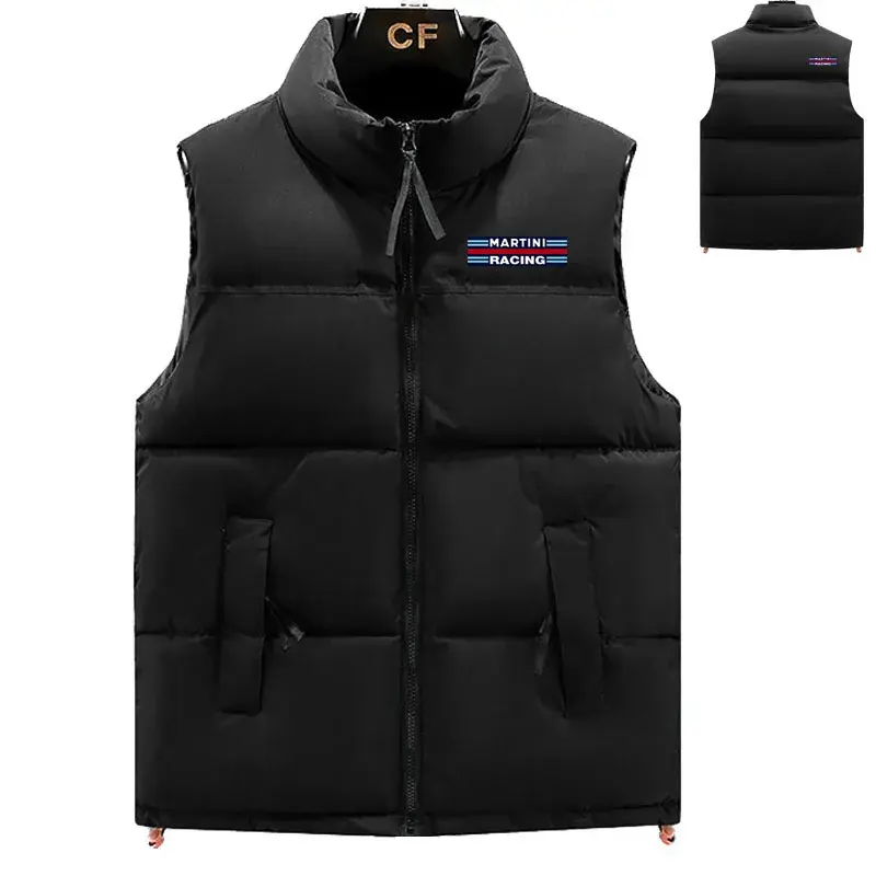 Piumino da uomo ispessimento invernale 2023 Racing Martini print caldo e confortevole giacca in cotone per uomo senza maniche piumino