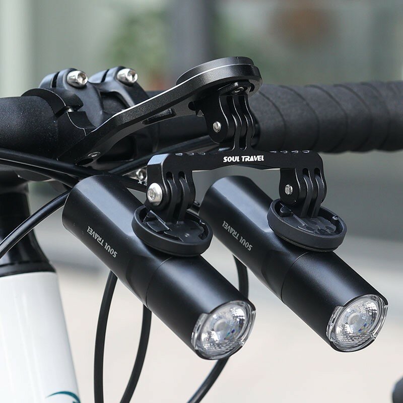 Bicyclette avec base d'extension en aluminium, pour éclairage de vélo, support pour caméra de sport, Gamma Berythem