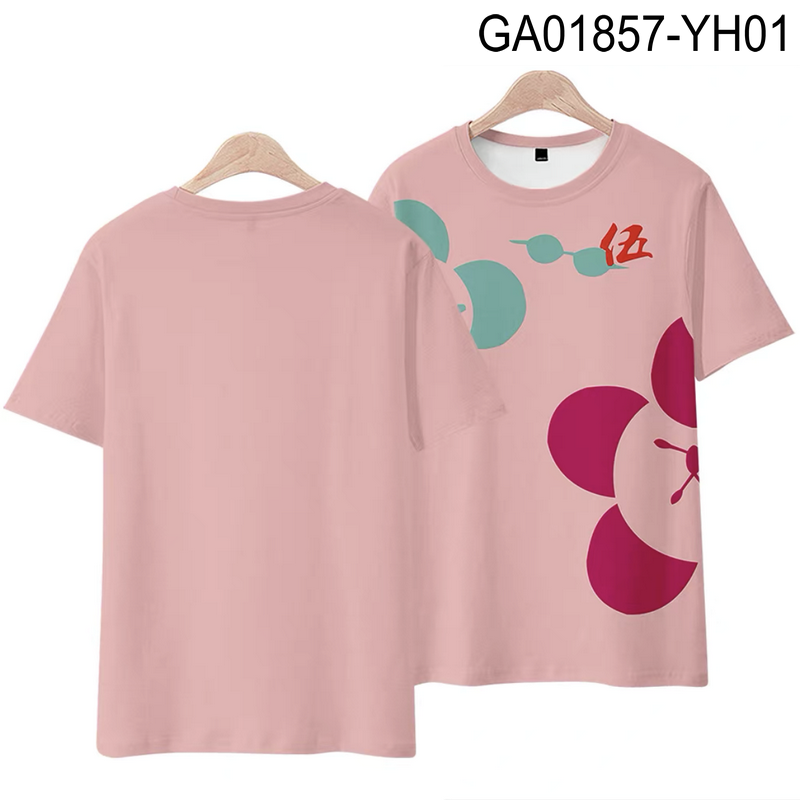 ZOMBIE LAND SAGA 3D Printing t-shirt Summer Fashion girocollo manica corta popolare Anime giapponese Streetwear Plus Size
