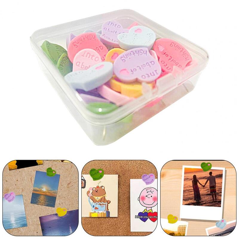 1 Box Great Picture Nails  Different Colors Portable Pushpins  Reusable Note Wall Push Pins