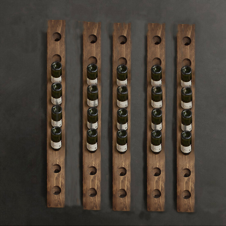 Wall-montado madeira maciça vinho vermelho cremalheira, creativo vinho cremalheira, armário do vinho, bar vinho, parede-montado