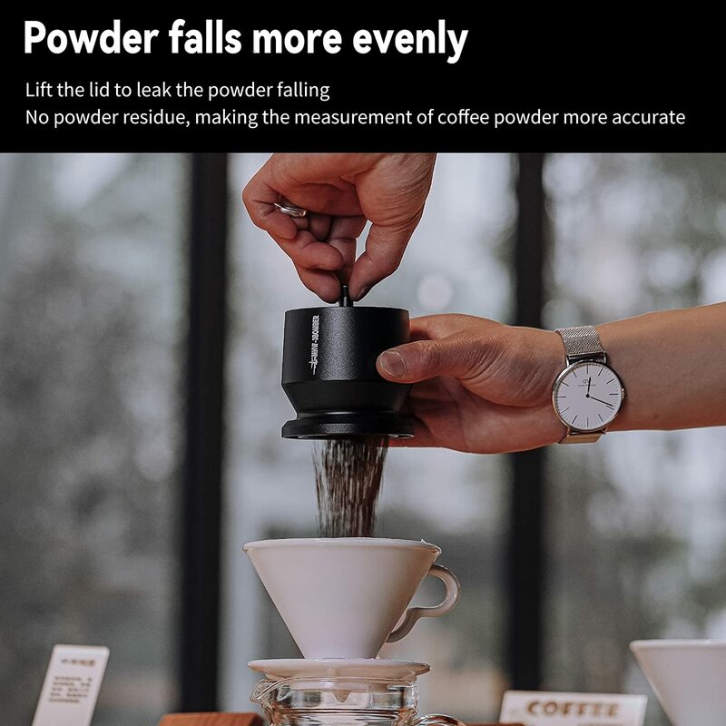 MHW-3BOMBER Blinde Shaker Espresso Doseertrechter Met Roerder Aluminium Koffiedoseerkop Past 58Mm Portafilter Barista Tool