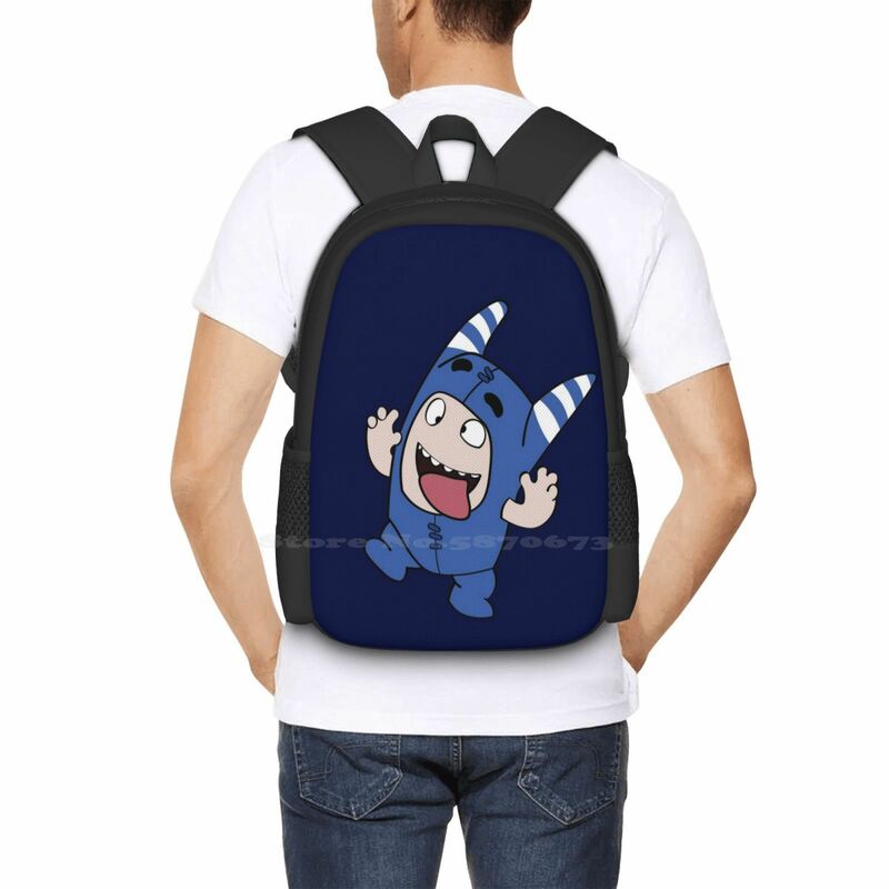 Oddbods Pogo School Bag Big Capacity Backpack Laptop Oddbods Newt Oddbods Bubbles Oddbods Fuse Oddbods Pogo Cartoon Satirical