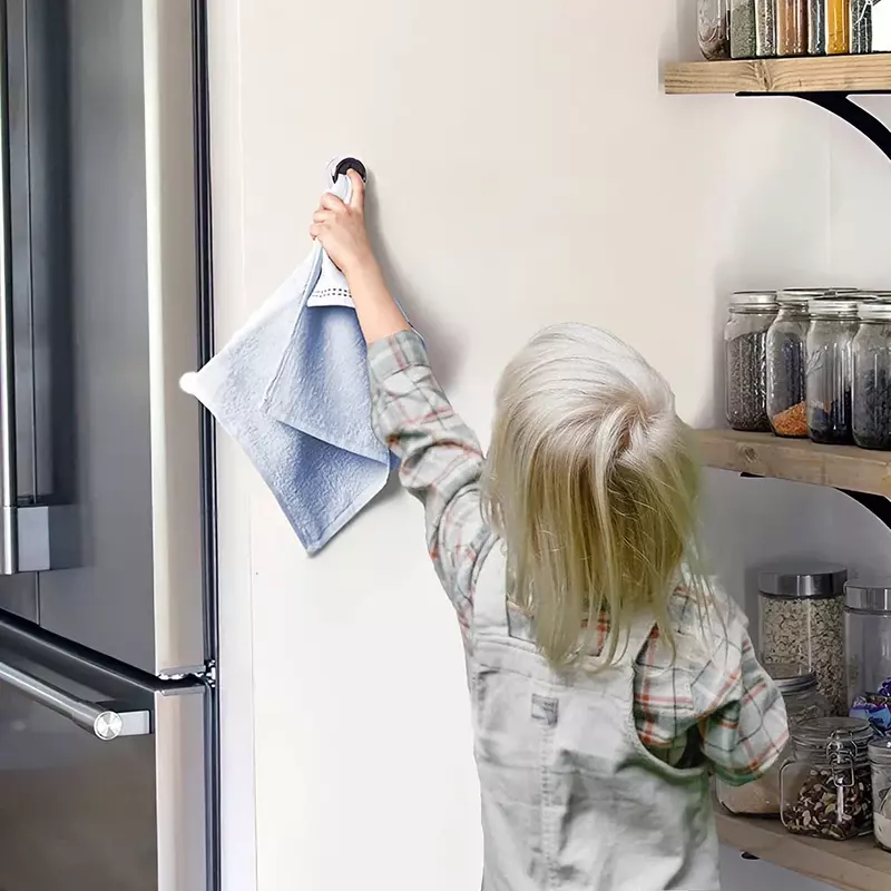 Batroom Handtuch Aufbewahrung Sauger Racks Wand selbst klebende Stopfen halter Haken runde Küche Geschirr tuch Kleiderbügel Clip Organizer