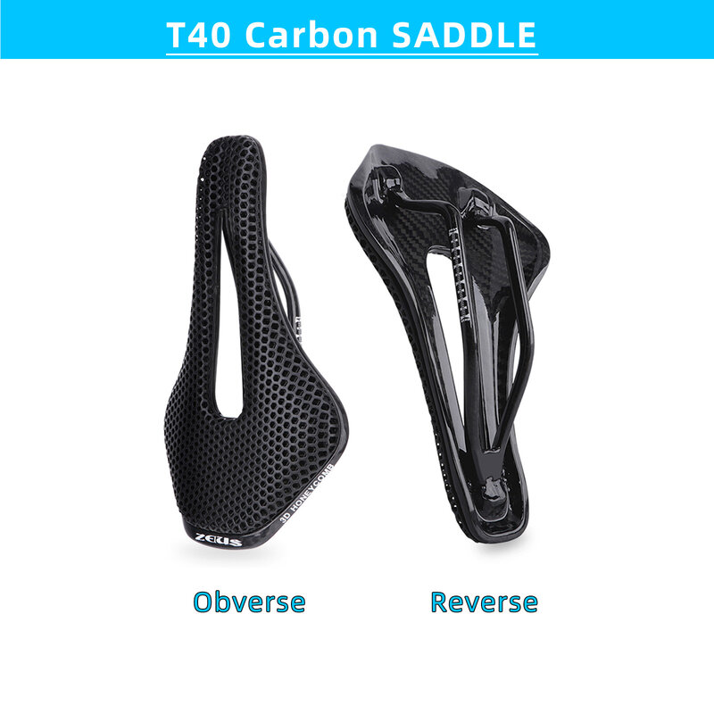 3D Printed Bicycle Saddle Hollow Comfortable Breathable MTB Road Bike Ultralight Nylon / Carbon Fiber Saddle Cycling Seat Parts