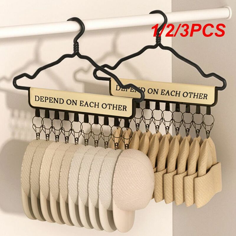 1/2/3PCS Hat Rack Non-woven Fabric + Iron Large Capacity Adjustable Easy To Carry Storage Collectibles Hat Storage Rack Black