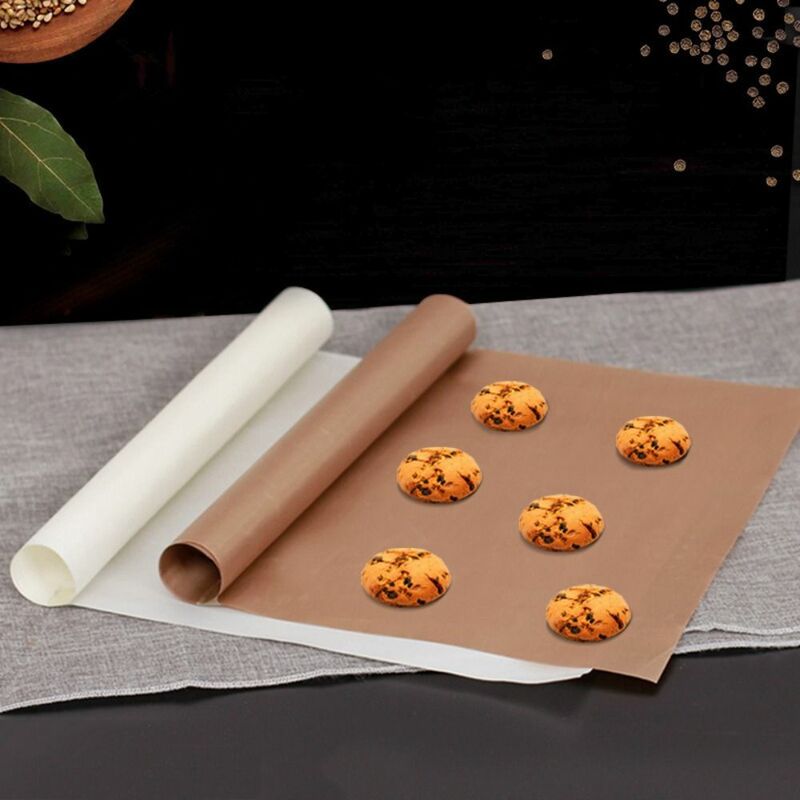 Non Stick Oven Baking Mat Baking Paper Reusable Rectangle Grill Pad High Temperature Resistant Oil-Proof Oven Oilcloth BBQ