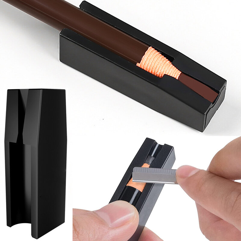 전문 눈썹 연필 샤프너 팁, 얇은 도구, 마이크로 블레이딩 문신 마커, 영구 메이크업, 1 개