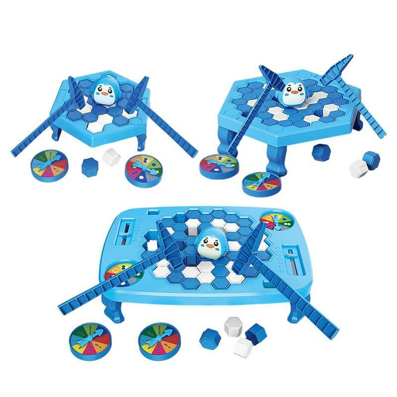 Blok lodu łamiąca gra zabawka rodzic-dziecko interaktywna pułapka na pingwina dla wielu graczy zabawna stolik imprezowy planszowa gra logiczna dla dzieci
