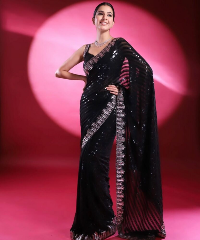 Camisa Sari Nova Sari Vestido De Noiva Designer Paquistanês Indiano