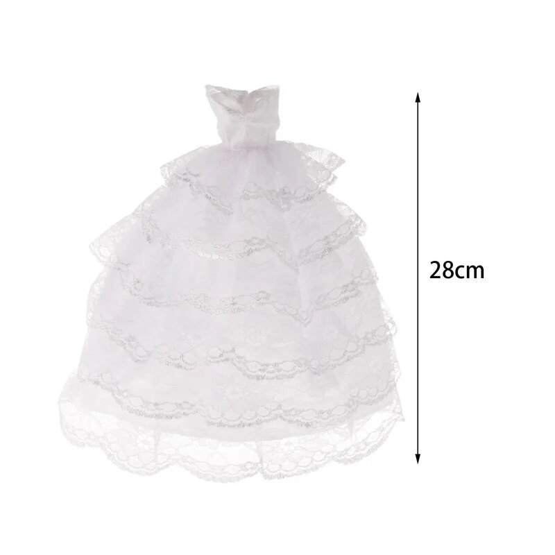 فستان زفاف فريد من نوعه لزي الدمية ، شخصية الزفاف ، مقياس أعياد الميلاد