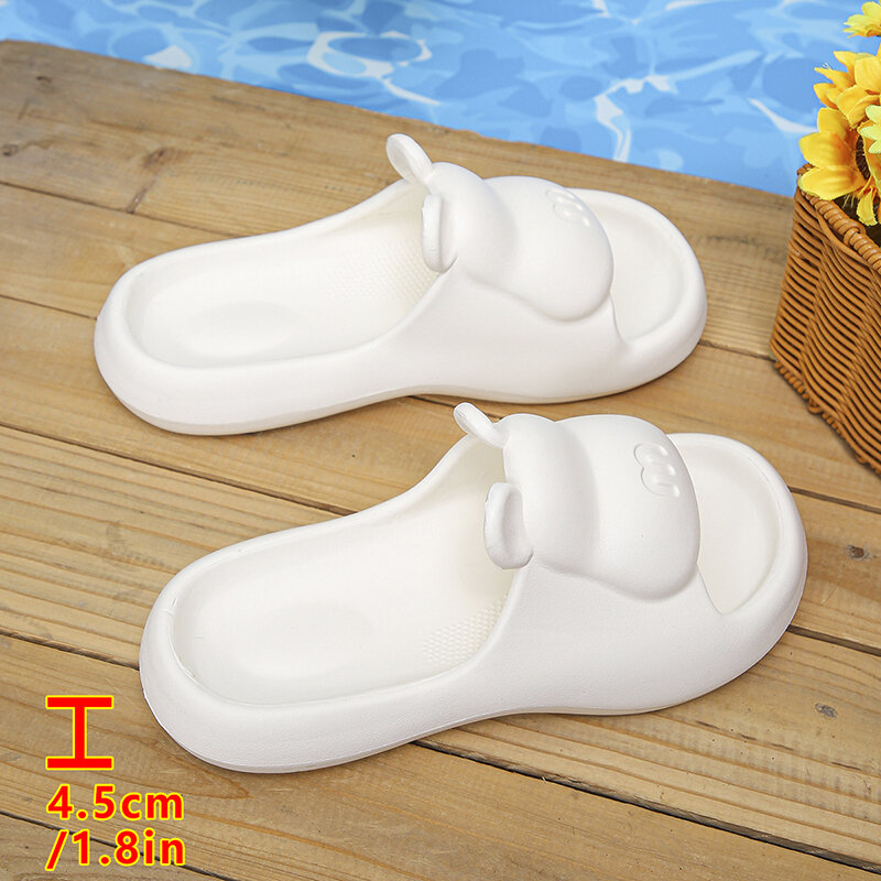 2024 New Cartoon Platform Slippers Woman Eva Thick Bottom Home Slides for Women Soft Sole Anti-Slip Beach Flip Flop Couple Shoes