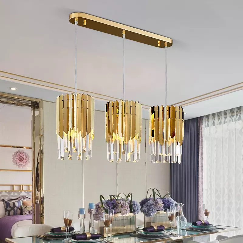 Plafonnier LED en cristal K9, design moderne, éclairage d'intérieur, luminaire décoratif de plafond, idéal pour une cuisine, une salle à manger, un salon, une chambre à coucher, un couloir ou un chevet, E14