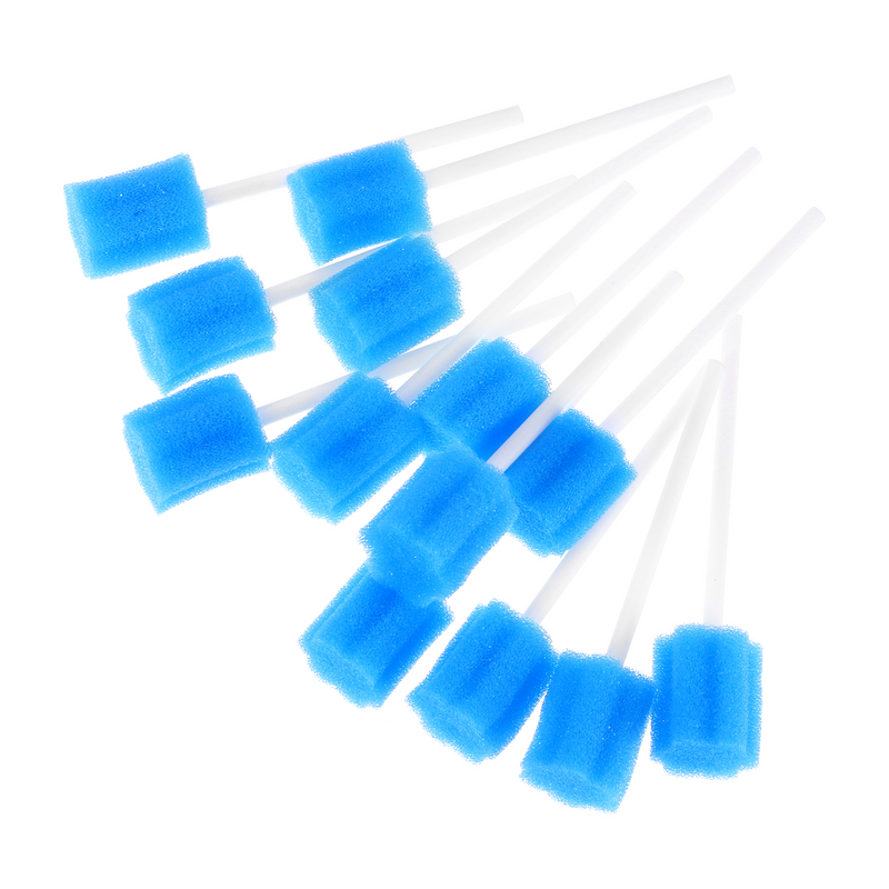 SUPVOX-Bastões De Esponja Descartáveis para Limpeza Dental, Esponjas Práticas De Cuidados Com a Boca, 100PCs