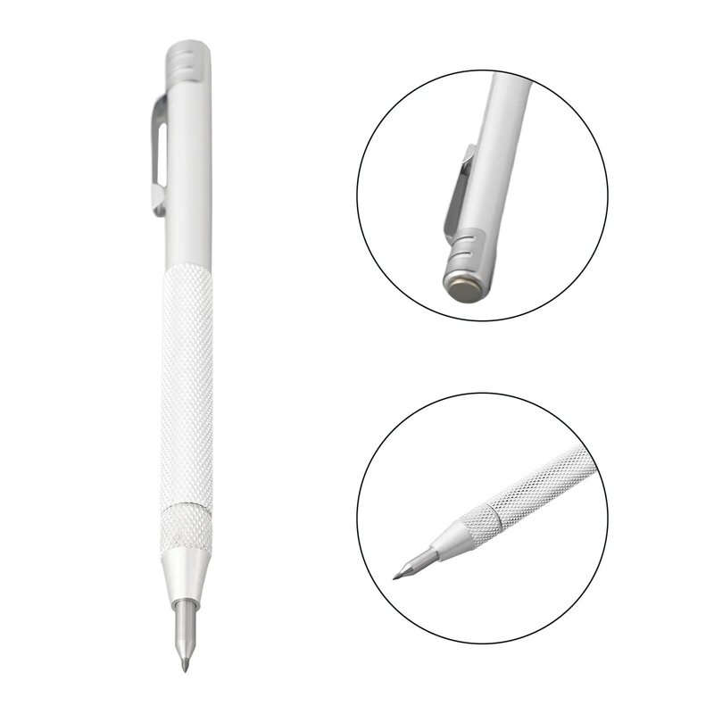 Hand Tools Scriber Pen Replacement Stainless Steel Tungsten Carbide Handy Pen-style Magnet 14cm Carbide Tip Ceramic