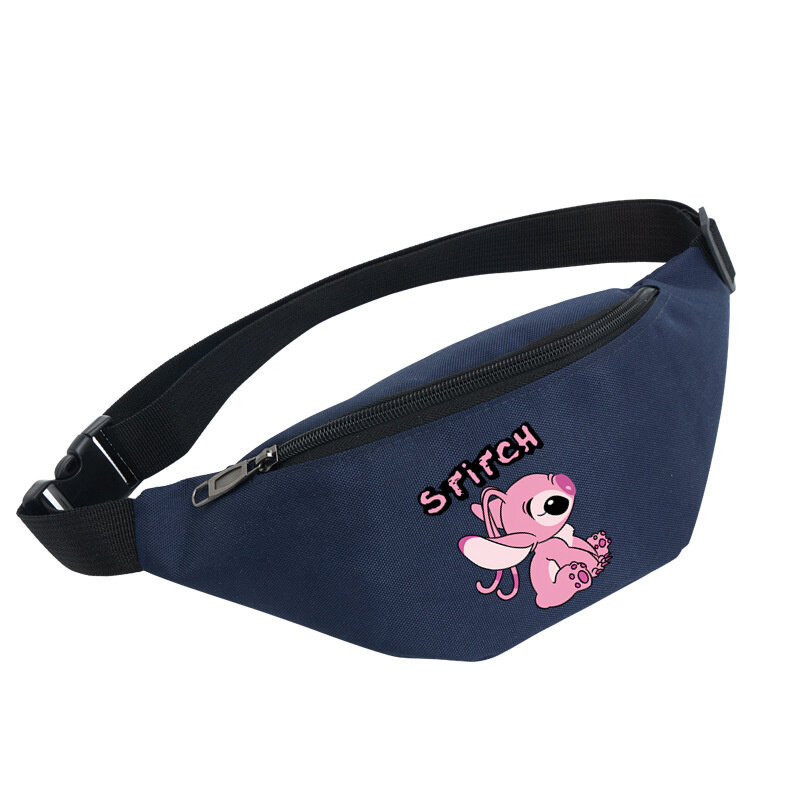 Disney Lilo & Stitch Waist Bag Women's Belt Bag Travel Sport Bags Waterproof Female Phone Purse Ladies Men Anime Small Handbag