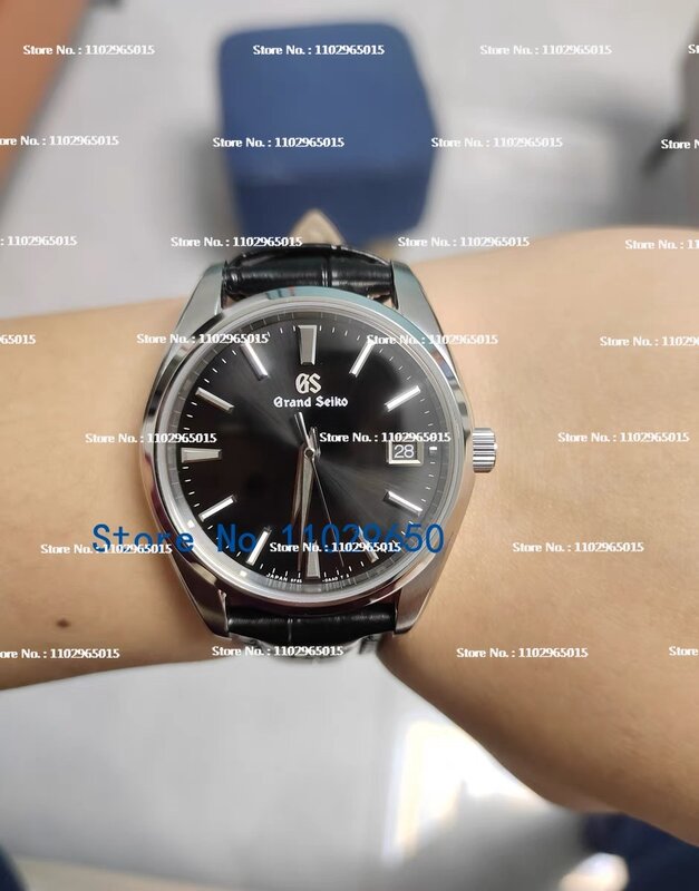Gs seiko-カスタマイズされたクォーツサファイア時計、5面研削ポインター、オリジナルのスチールバンド、sbgps009、新品、2022