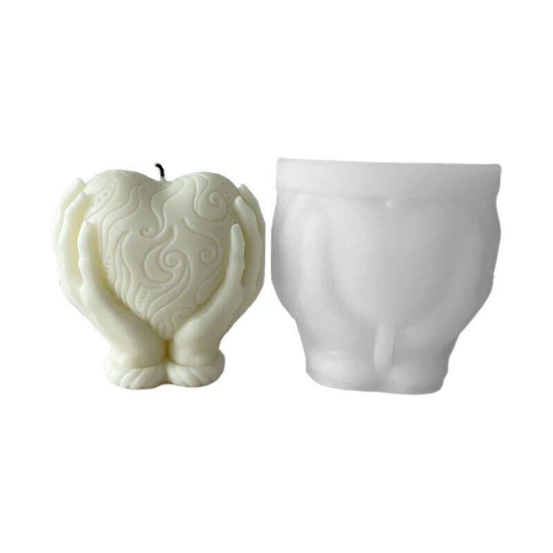 Силиконовые формы в виде сердца, форма для ароматизированных свечей, рукоделие, товары для изготовления мыла ручной работы, домашние украшения