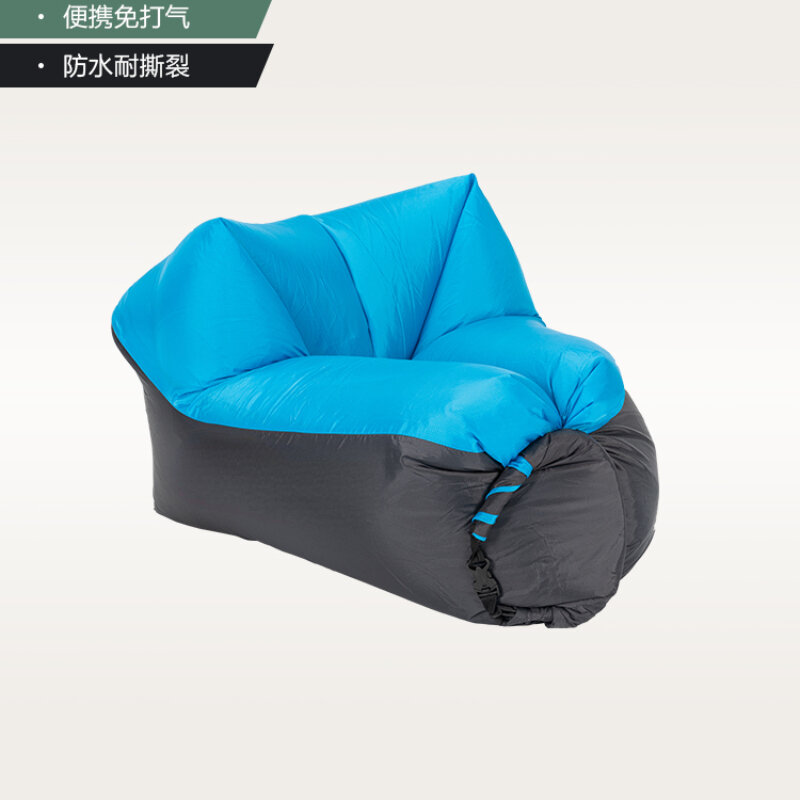 Canapé-lit gonflable portable pour camping en plein air, siège rempli de nuage, aire de jeux, pause déjeuner, plage, paresseux