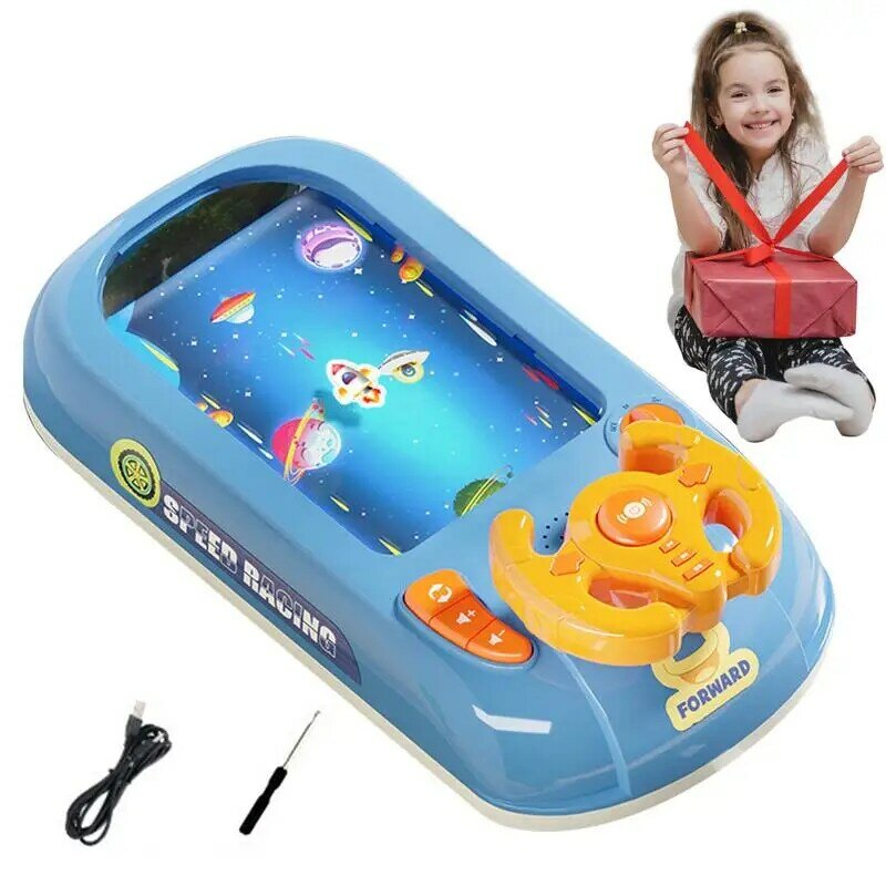 Kid Steering Wheel Toy  Car Toys Simulation Driving Simulator Toy Musical Multifunctional Educational Toys Race Car Toy Birthday