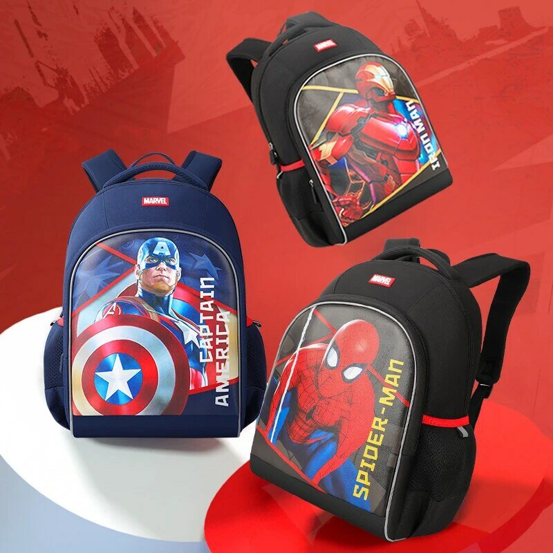 Tas punggung anak laki-laki, ransel hadiah tas kartun anak-anak, ransel anak TK, Superhero, ransel Spider Man, Disney Original