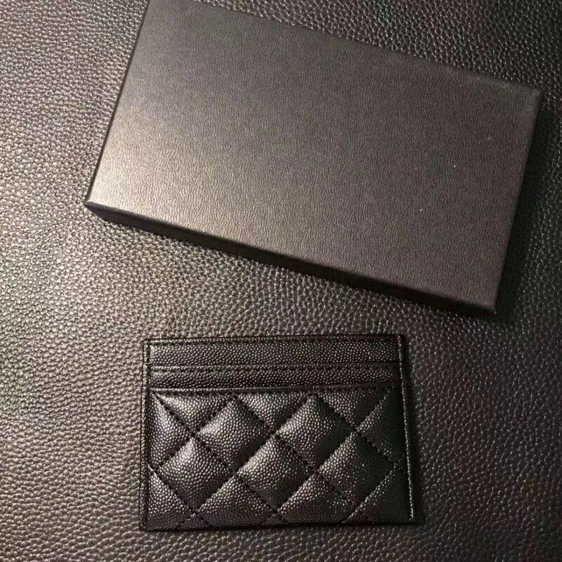 กระเป๋าเงินผู้หญิงและผู้ชายกระเป๋าเก็บบัตรแฟชั่นกระเป๋าเงินแบบบางลำลองนักออกแบบ