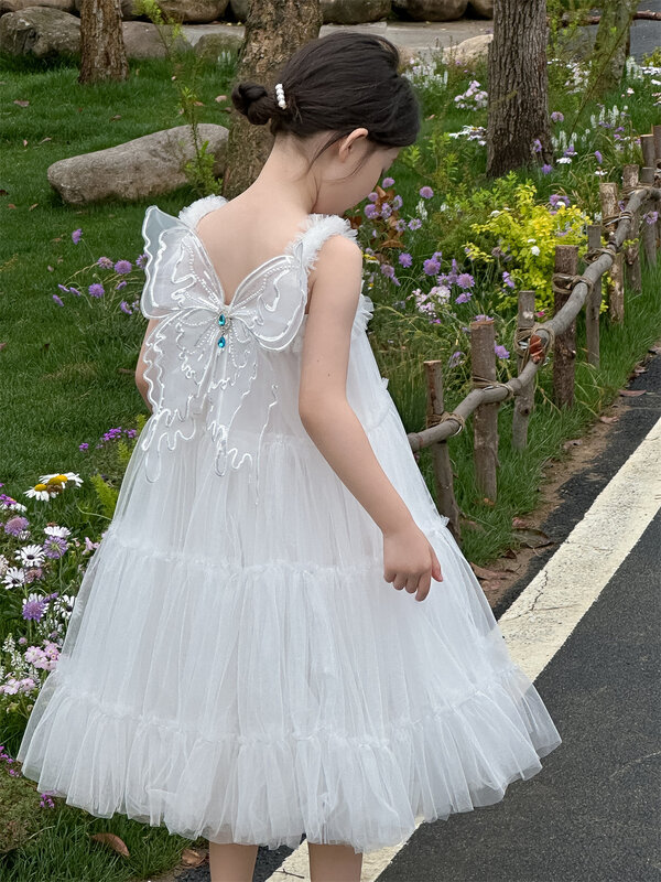 Sweet Princess Butterfly Mesh Dress, Roupa de Festa de Aniversário, Baby Cosplay, Love Live, Verão, Novo, 2022