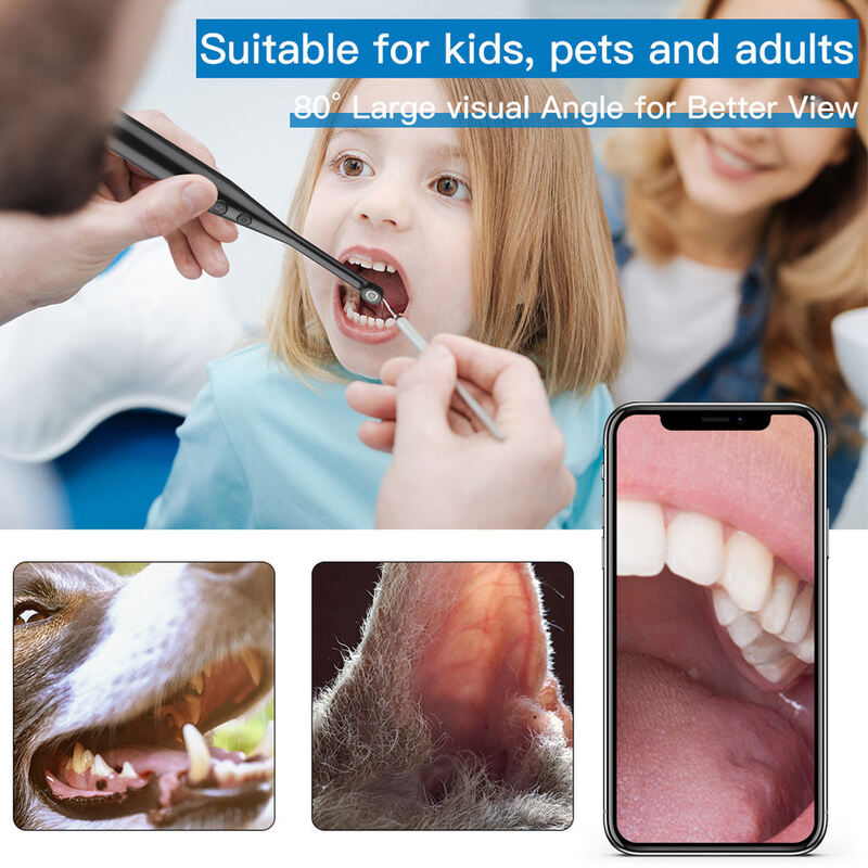 Cámara endoscópica Intraoral 3 en 1 con USB, herramienta de inspección de ortodoncia en tiempo Real, 6 luces Led, inspección de odontología para PC Android