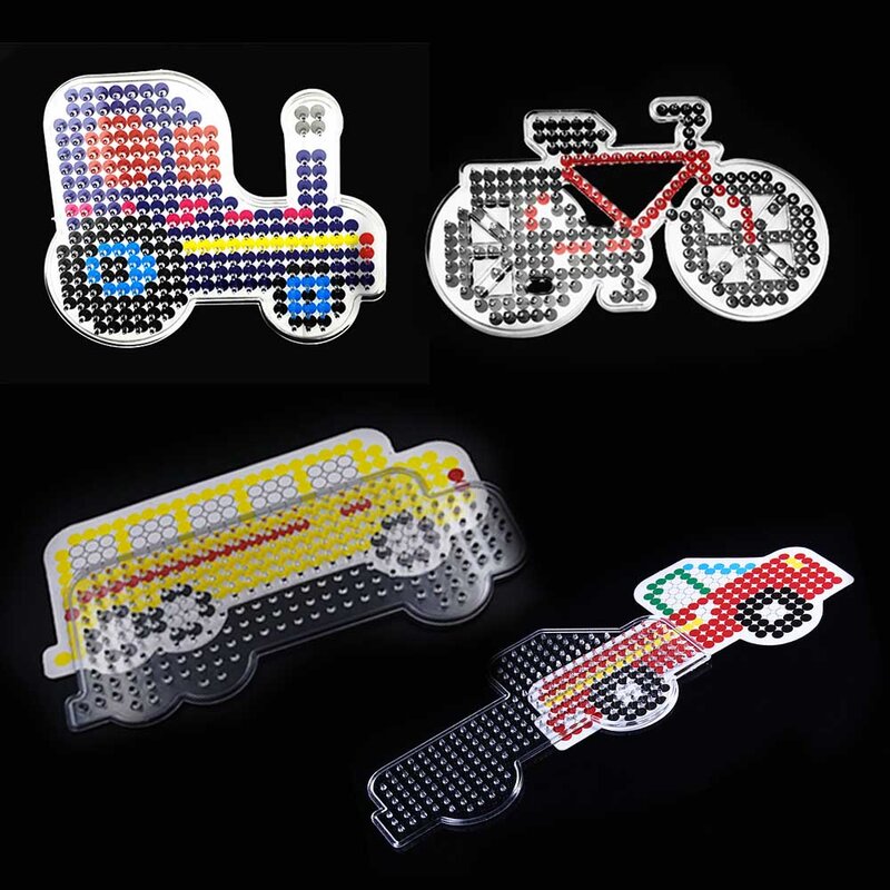 Hama Beads Pegboards DIY Beads Tool, educativo Perler Fuse Beadbond patrones, rompecabezas, plantilla, papel de planchado, juguete para niños, 5mm