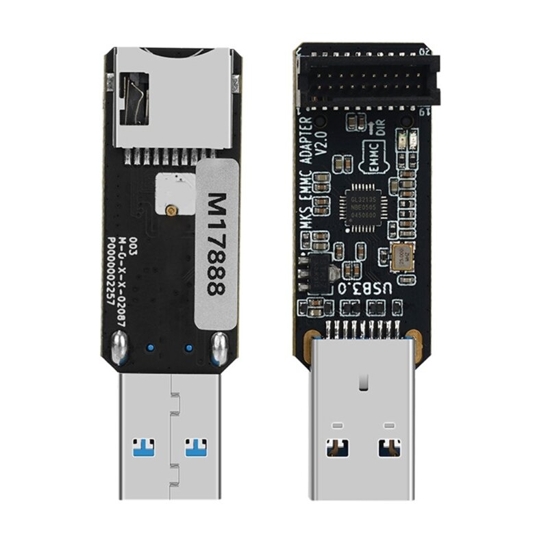 USB3.0 Adapter Đầu Đọc Thẻ EMMC-ADAPTER V2 Cho EMMC Mô Đun Thẻ Nhớ 32Gb M76A