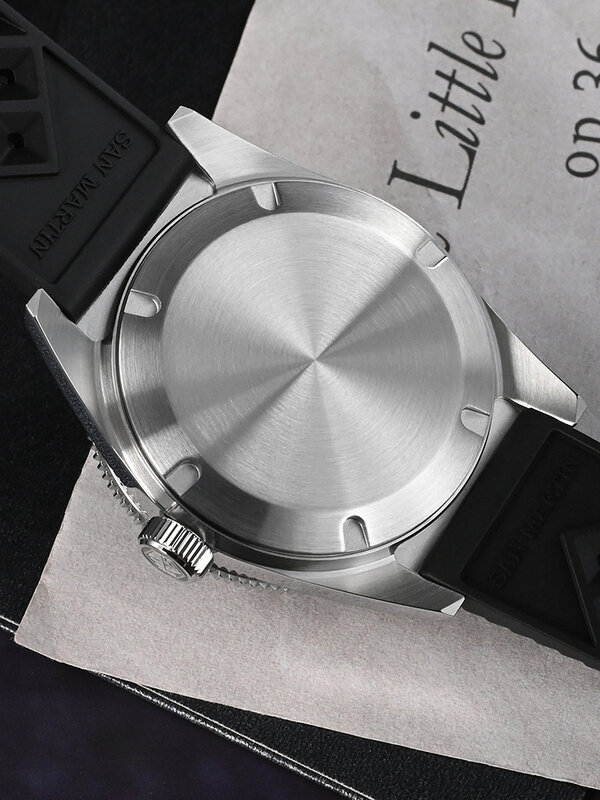 Часы San Martin 62mas Diver, новинка 39 мм, Япония, NH35, эмалированный циферблат, автоматические мужские механические часы, сапфир, водонепроницаемые, 200 м, светящиеся