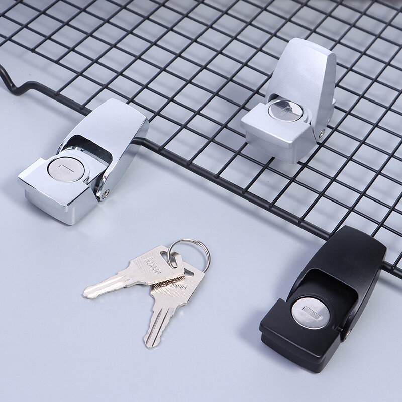 Dk604 kunci gesper baja tahan karat kait kabinet laci pengaman Toggle Lock dengan dua kunci