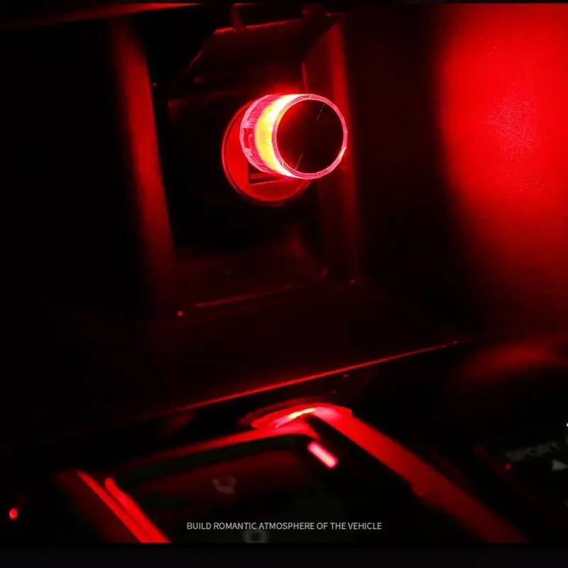 سيارة USB صغيرة LED الضوء المحيط الداخلية جو مصابيح الديكور البيئة السيارات الكمبيوتر الكمبيوتر المحمولة ضوء التوصيل اللعب