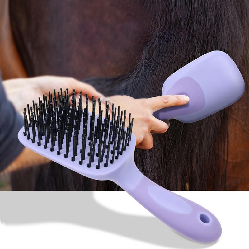Juba e cauda Detangler escova para Horse Grooming, massagem pente, Horse Deshedding Tool, fornecimento de limpeza